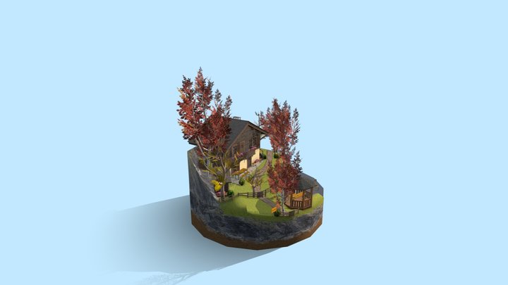 Grandmas House: Austrian Mountain village 3D Model