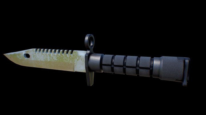 M9 Bayonet Knife 3D Model