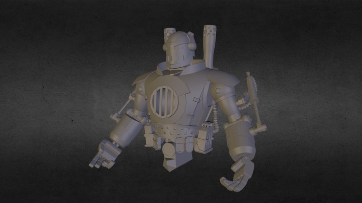 Steampunk Ironman 3D Model