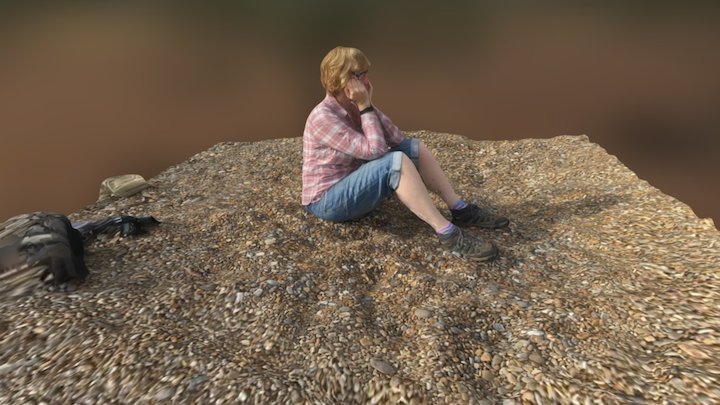 Fiona on the Beach 3D Model