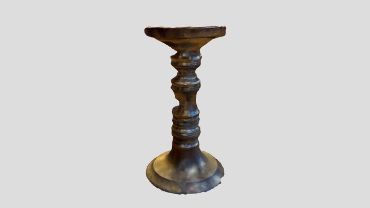 Candle holder in brocante style 3D Model