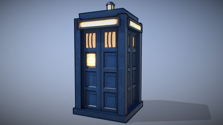 Lethal Company inspired TARDIS exterior 3D Model