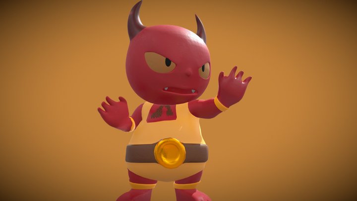 Diabrete Texturizado 3D Model