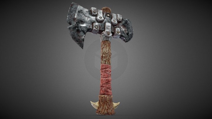 Hacha de batalla 3D Model