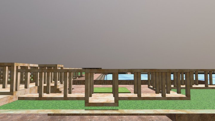 pavilion sarkhej roza 3D Model
