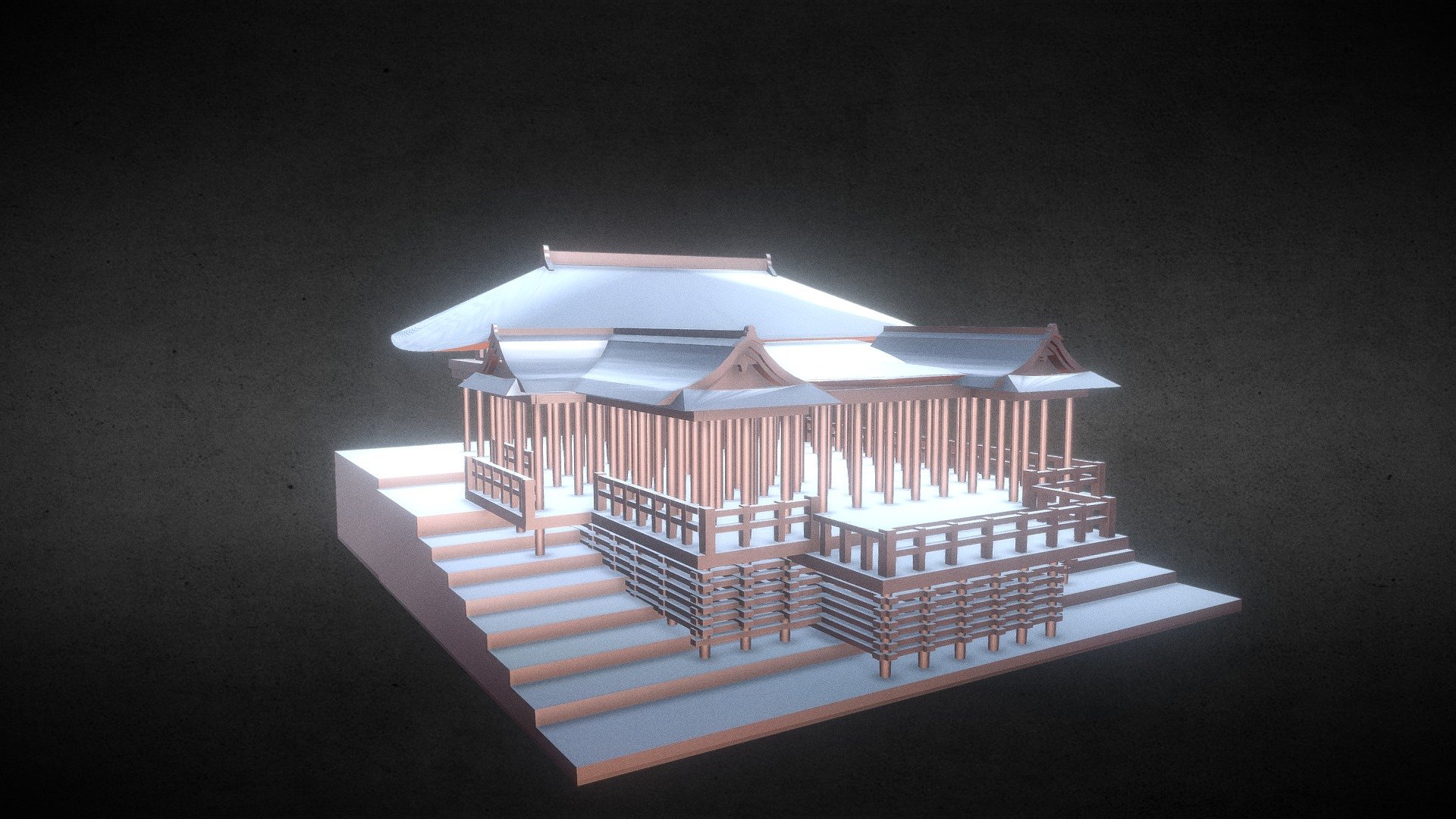 清水寺 - 3D model by 琉球ドリームジャパン (@ryukyudream) [4f4c12f]