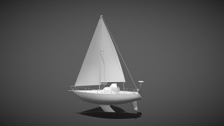 Sailboat Ecume de Mer 3D Model