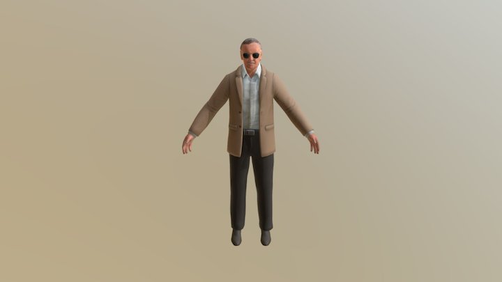 Stan Lee 3D Model