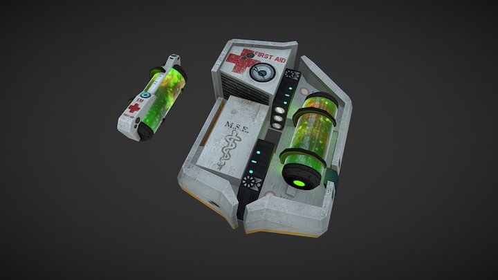 Combine Medkits 3D Model