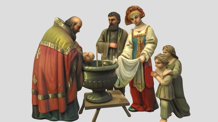 Крещение младенца – Modèle 3D gratuit STL