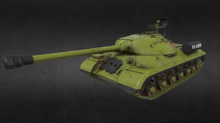 Soviet Heavy Tank IS-3M 3D Model