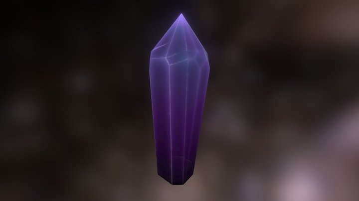 Low Poly Crystal 3D Model