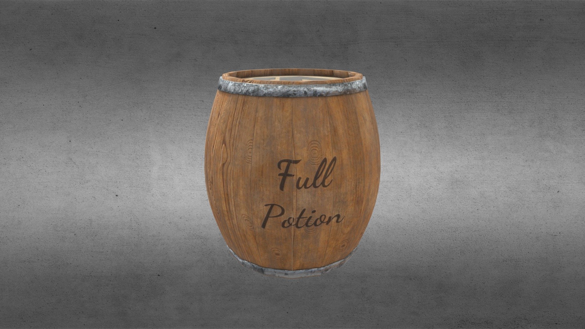 Full Potion Barrel - 3D model by RandallVolk [4f50f02] - Sketchfab