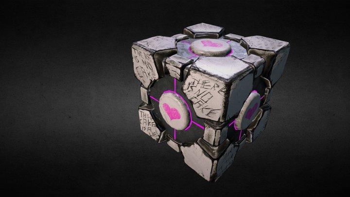 Companion Cube 3D Model