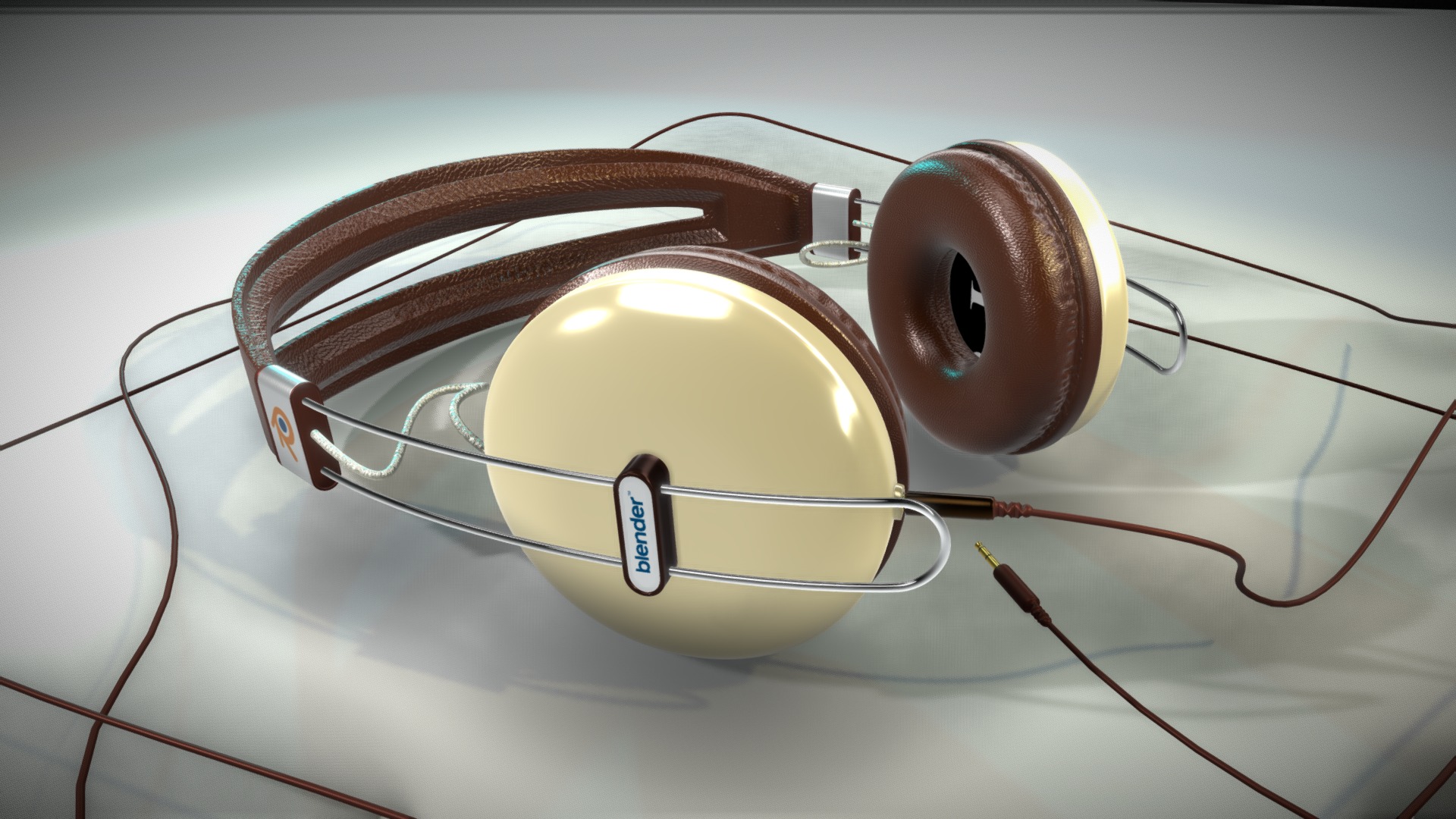 3D model SilverCrest Headphones - This is a 3D model of the SilverCrest Headphones. The 3D model is about a pair of glasses.
