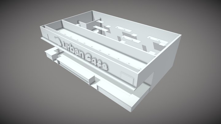 Urban Cafe 3D Model