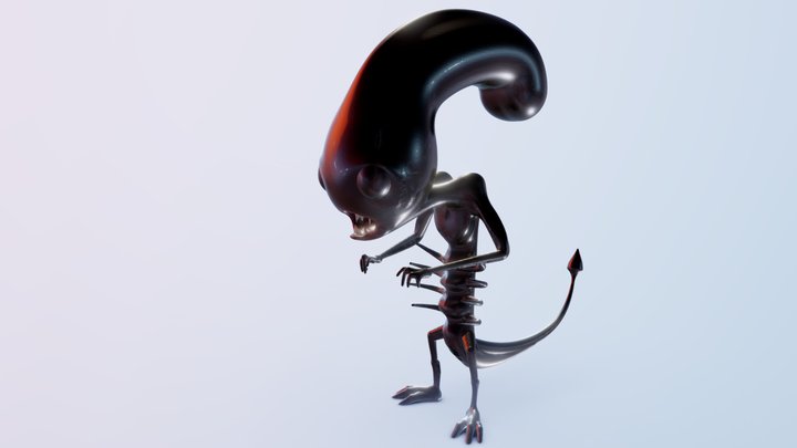 Alien3Dcoat 3D Model
