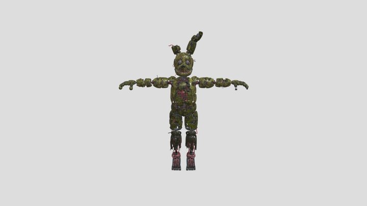 Springtrap_-_FNaF_AR_Special_Delivery 3D Model