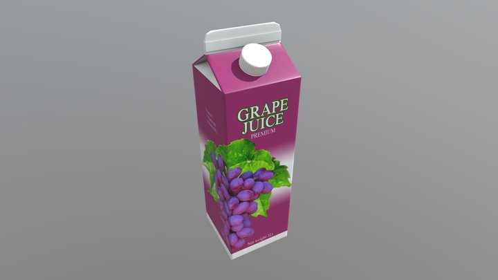 Grape Juice 3D Model