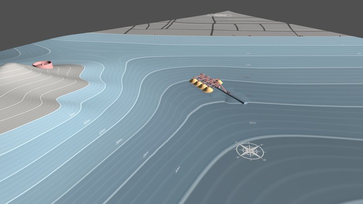 SCUBA - Aggregate Pile Dive Site Map – Kostenloses 3D-Modell STL