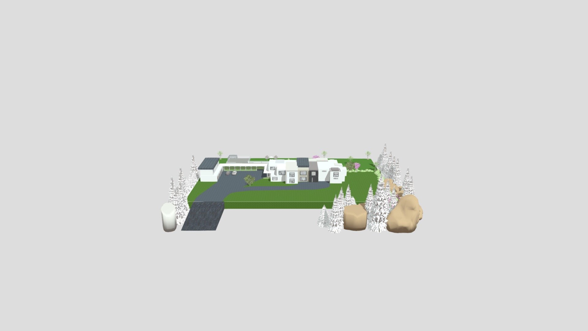 Modern mansion 15BR