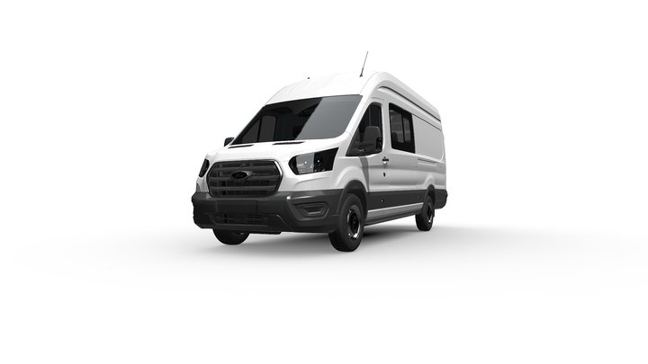 Ford Transit Double Cab-in Van H3 350 L4 3D Model