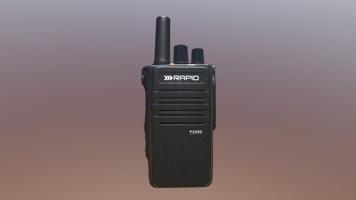 Portable Radio 3D Model