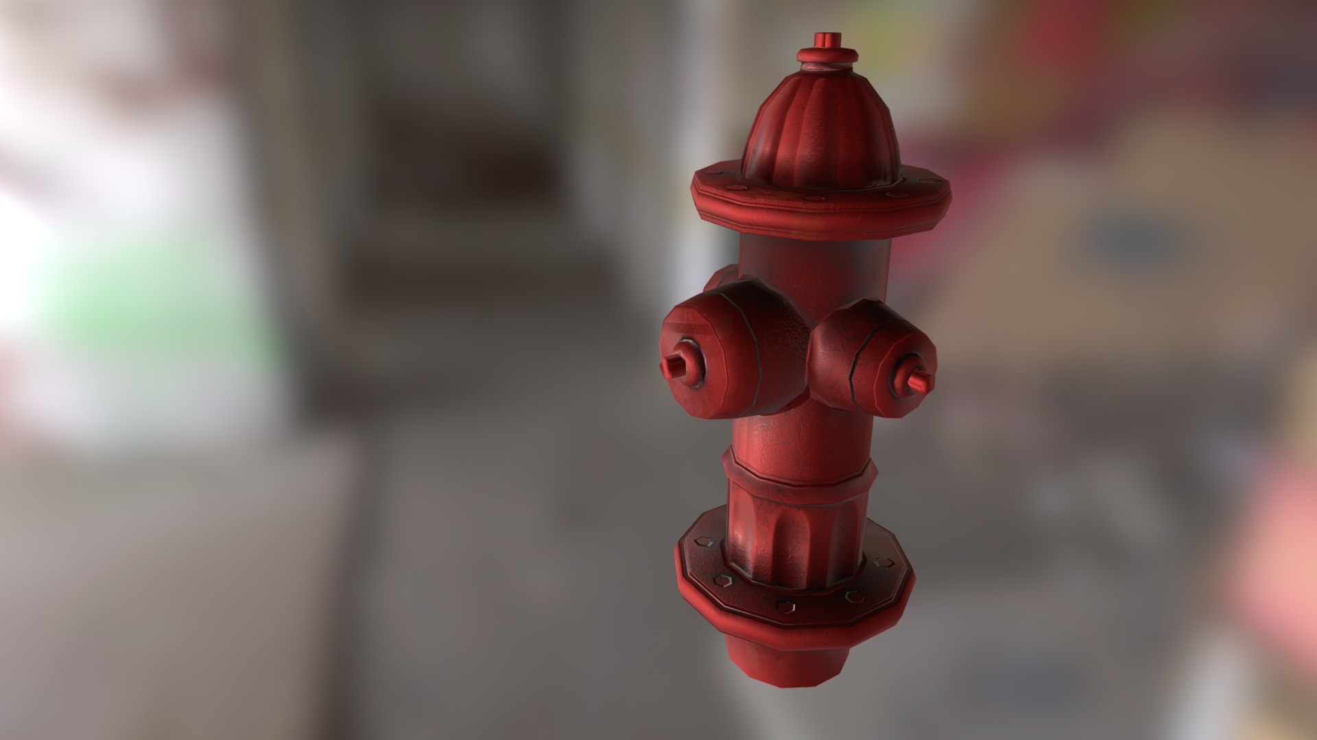 3D model Fire Hydrant – Low Poly - This is a 3D model of the Fire Hydrant - Low Poly. The 3D model is about a red fire hydrant.