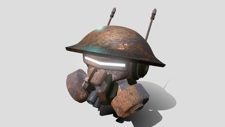 Stylised Helmet 3D Model