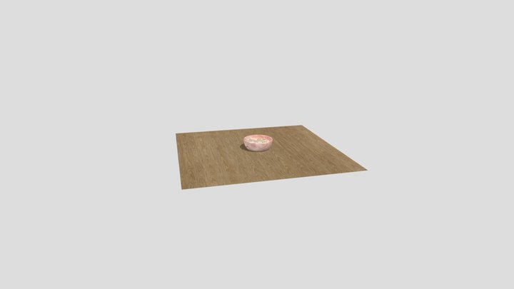 Cereal bowl with spoon 3D Model