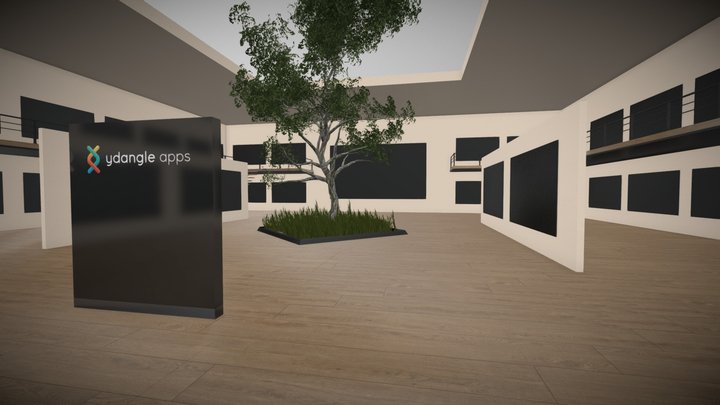 Open-plan Gallery 3D Model