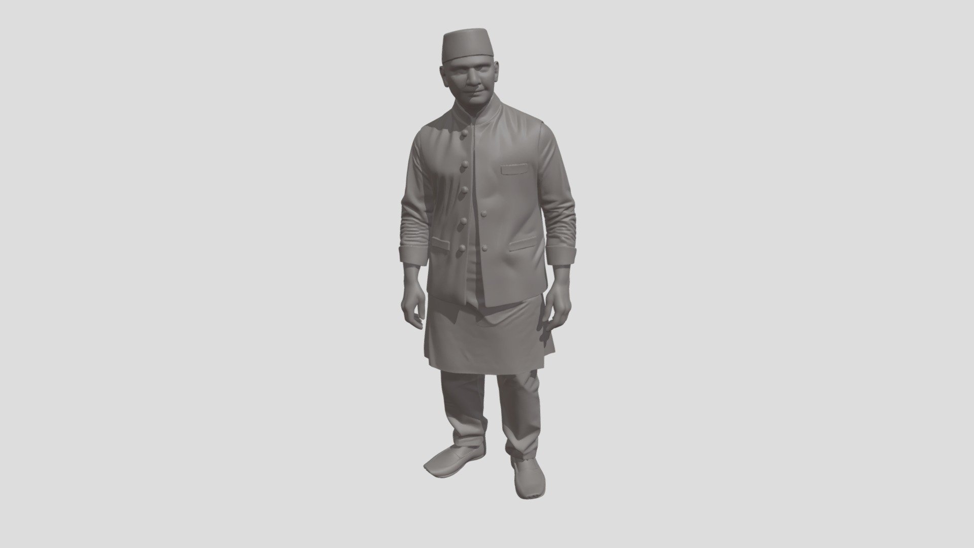 Indian netaji - Download Free 3D model by Mkrbhai [4f5935f] - Sketchfab