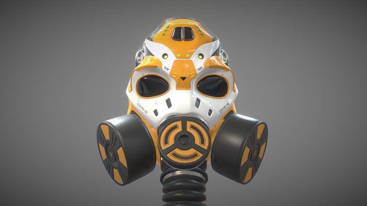 Bio-Hazard Mask - based on historical events 3D Model