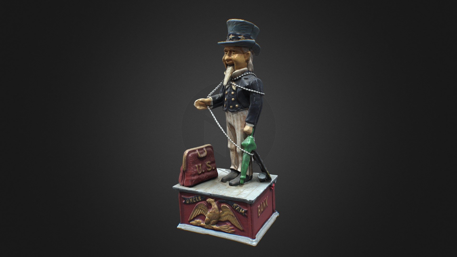 Uncle Sam Bank - 3D Scan