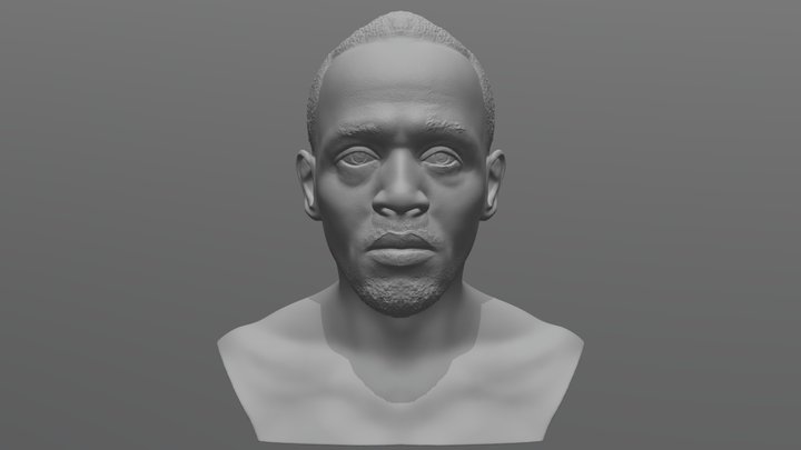 Usain Bolt bust for 3D printing 3D Model