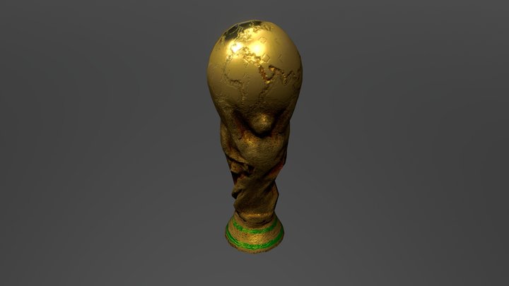 gold cup world cup 3D Model