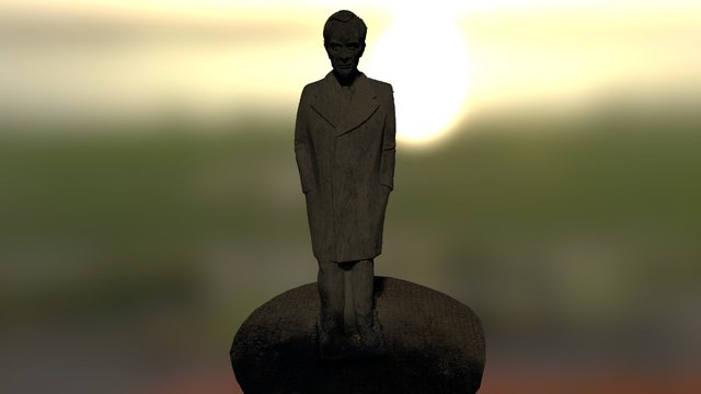 Estátua Teixeira de Pascoaes, Parque dos Poetas 3D Model