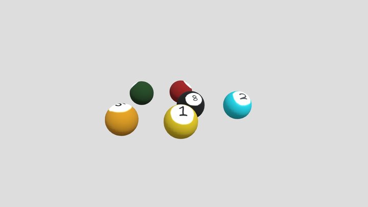 pool balls 3D Model