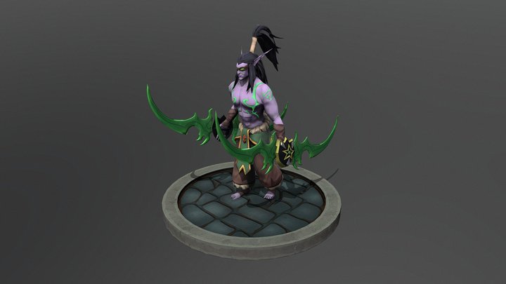 Illidan Stormrage - Warcraft Fanart 3D Model