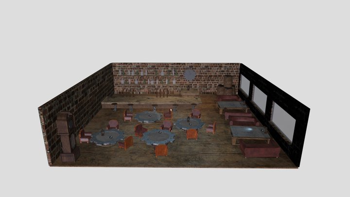 diorama bar finish 3D Model