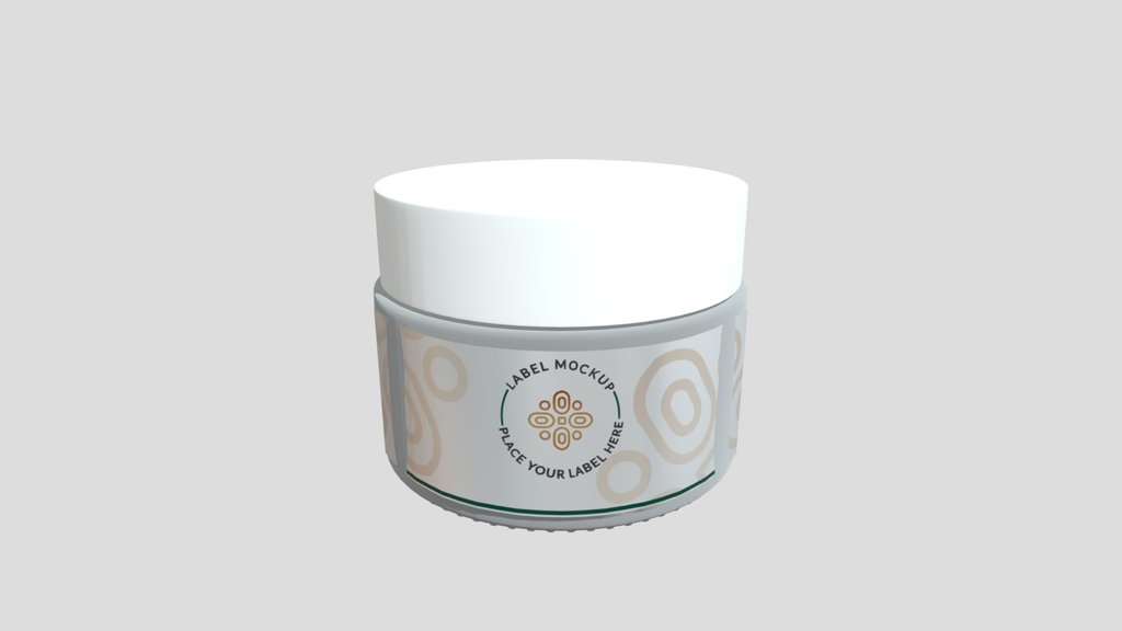 Cream Jar 06