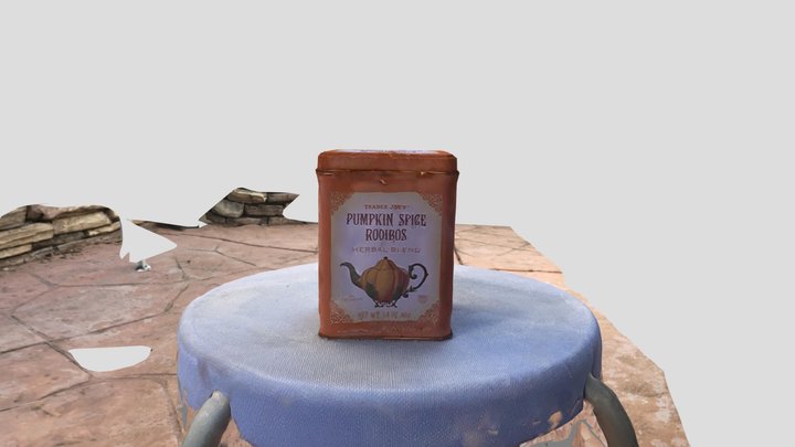 CE1001L Jessica Wang Fall 2020 Pumpkin Tea Tin 3D Model