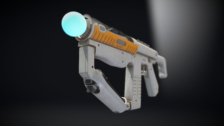 PS Move Sharp Shooter (weathered) 3D Model