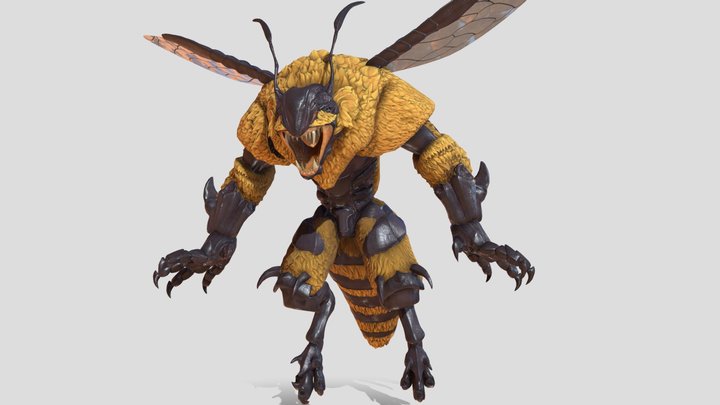 Grizzly Bee 3D Model