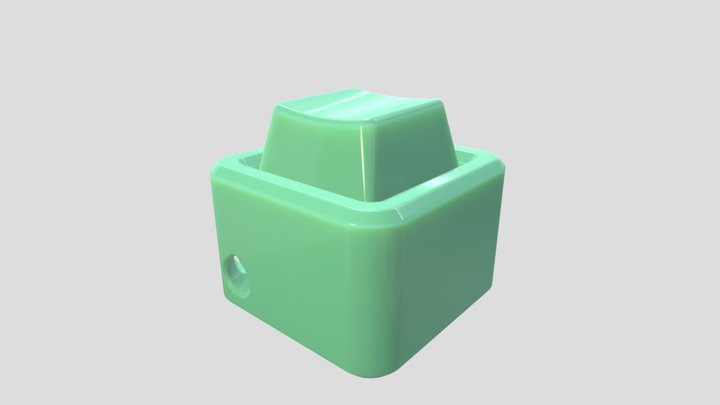 Fidget Toy Key Cap and Base 3D Model