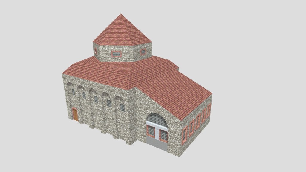 Saint Nicolas orthodox church 3d model