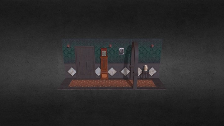 Haunted Hallway 3D Model