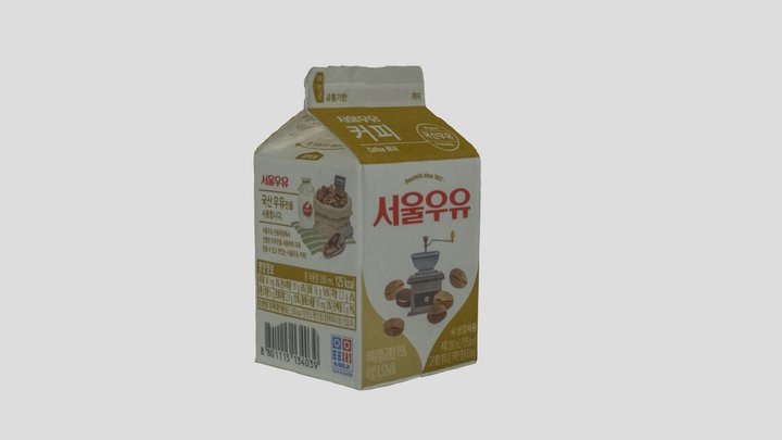 SEOUL COFFEE MILK 3D Model