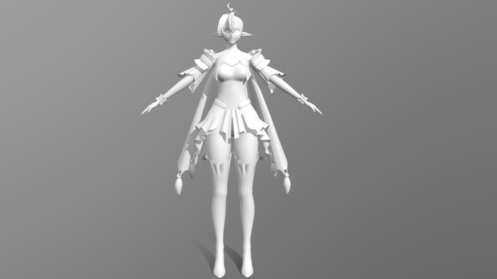 Ciaccona from Wuthering Waves 3D Model