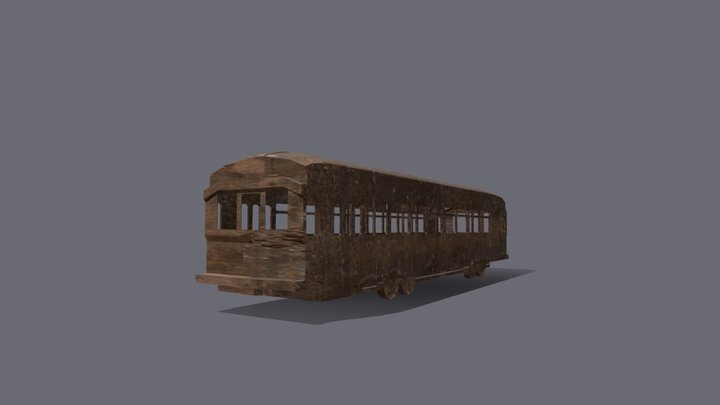 old tram 3D Model